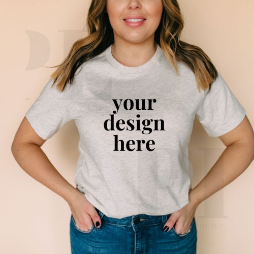 Heather Tan Bella Canvas 3001 Mockup Digital Mockup | Etsy