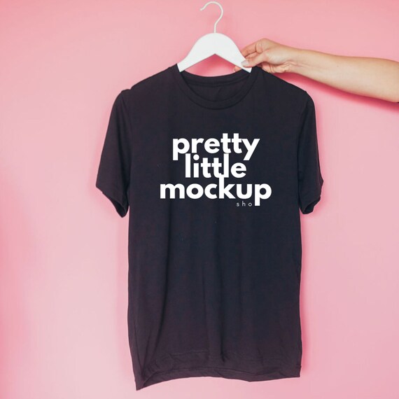Bella Canvas Mockup Black T Shirt Mockup 3001 Etsy