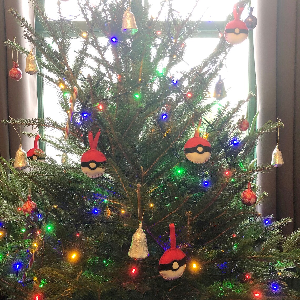 Felt Pokemon Go Christmas Ornament Pokeball | Etsy UK