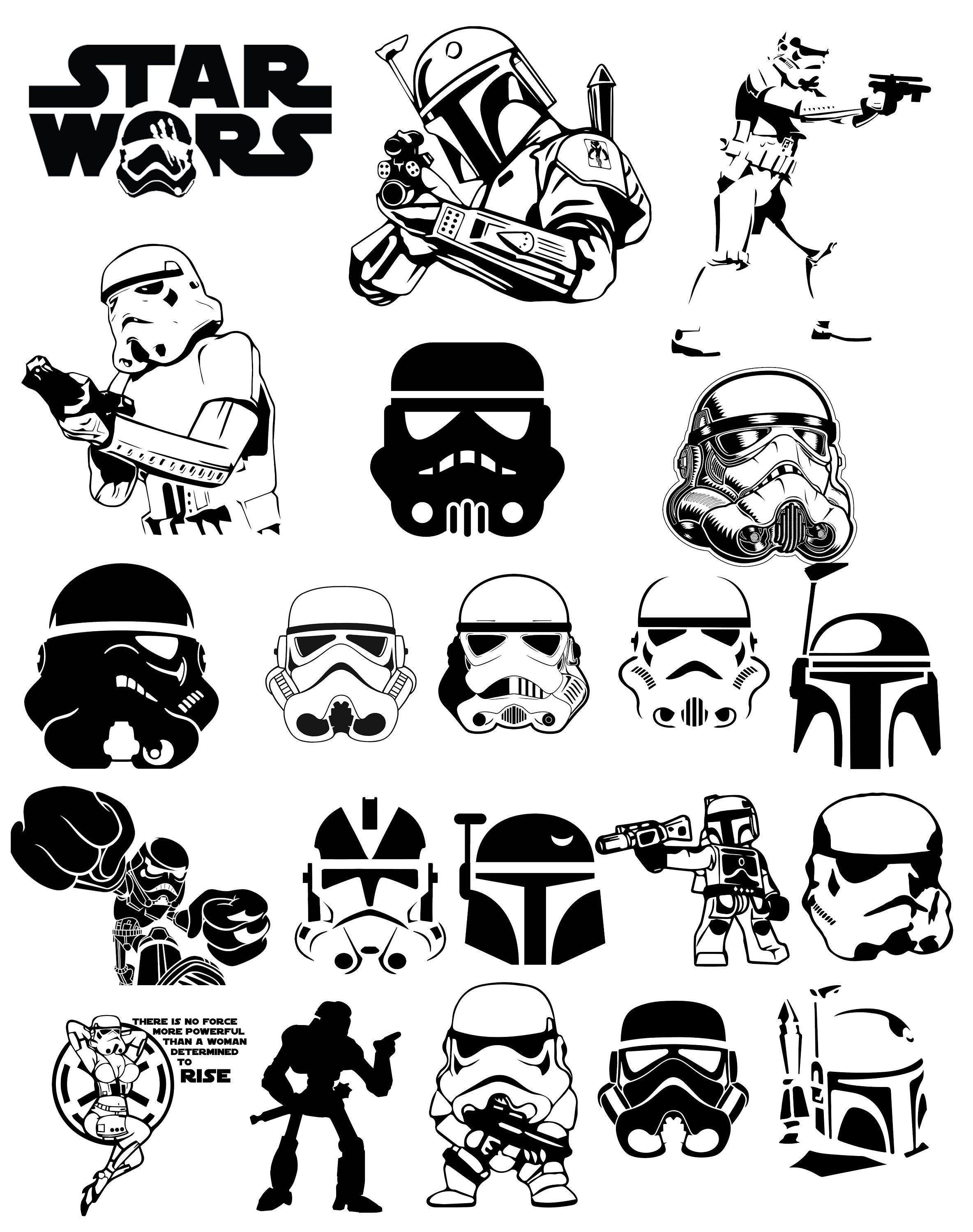 Download Star wars clip art cricut svg dxf png jpeg pdf eps | Etsy