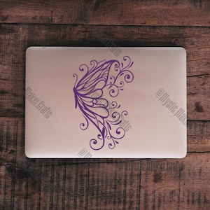 Flying Butterfly Car Decal- Permanent Vinyl Car Decal- Insect Car Decoration