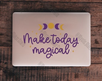 Make Today Magical Decal- Multi Color Witchy Quote Car Decal- Permanent Vinyl Decal- Witchy Car Decal
