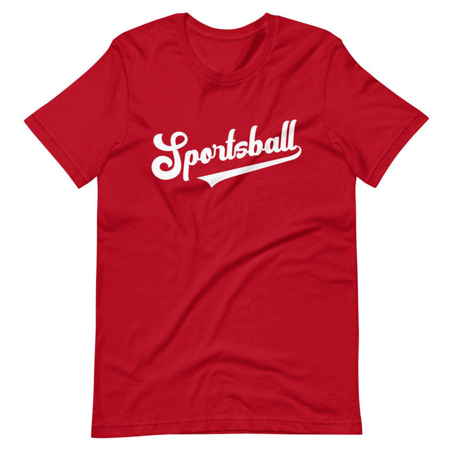 Sportsball Script ShortSleeve Unisex TShirt Funny Ironic Etsy