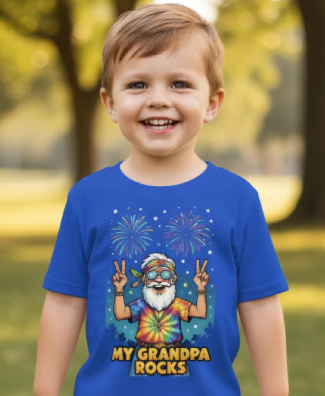 My Grandpa Rocks Kids T-shirt, Grandfather Gift - Etsy