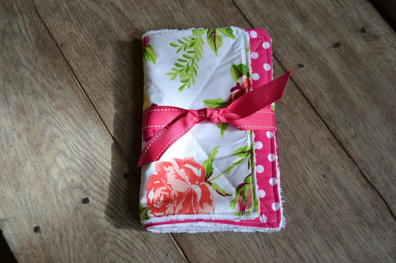 Set of 2 Custom Embroidered Burp Cloths