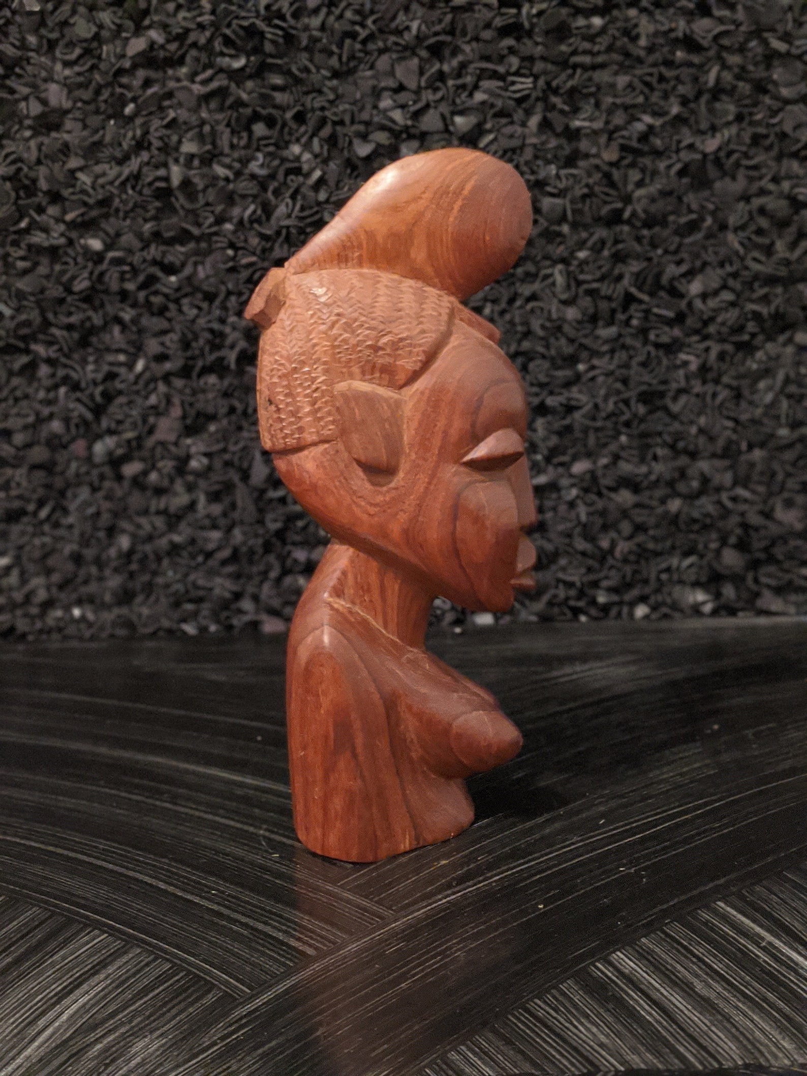 AFRICAN WOMAN STATUE Bust Solid Wood Etsy
