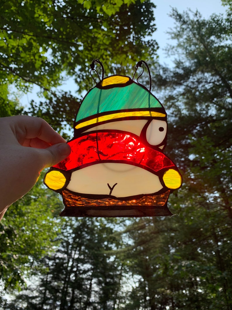 Eric Fartman- stained glass suncatcher - SP- south - park