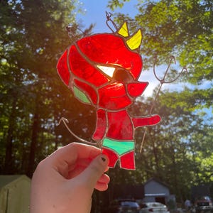 Hot Stuff Tattoo Flash Suncatcher: Devil Art