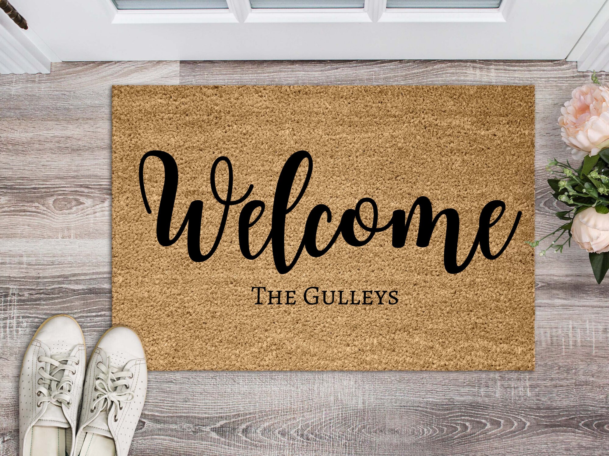 Custom Mat Front Door Mat Cute Doormat Gift for Her Etsy