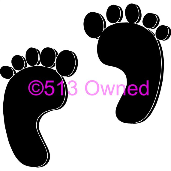 Download Baby Feet 3d Svg Baby Feet 3d Clip Art Cricut Silhouette Etsy