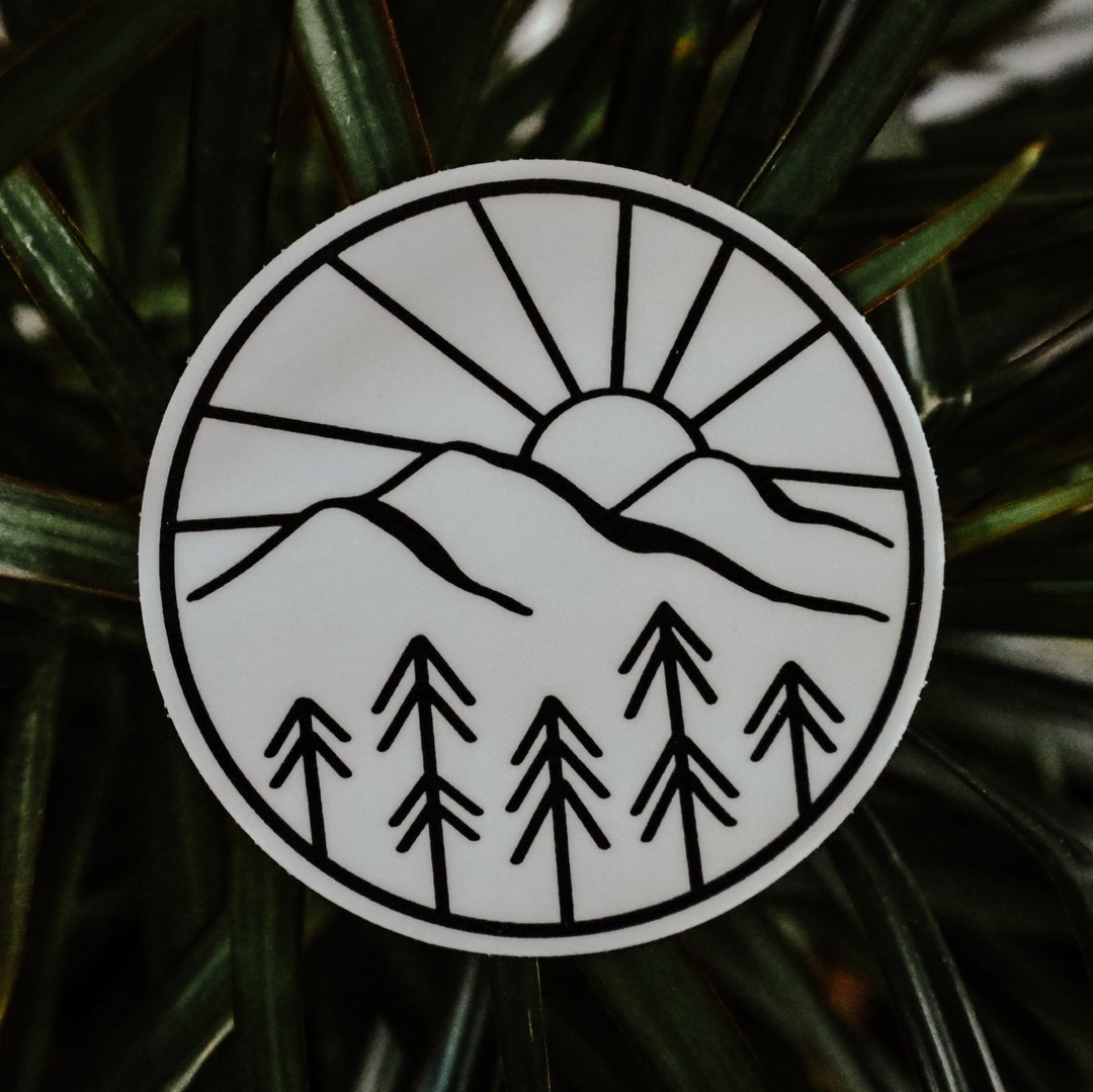 Simple Mountain Sticker / Sticker - Etsy