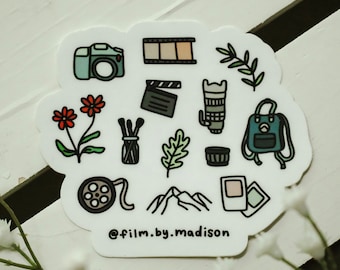 Photography Themed Sticker
