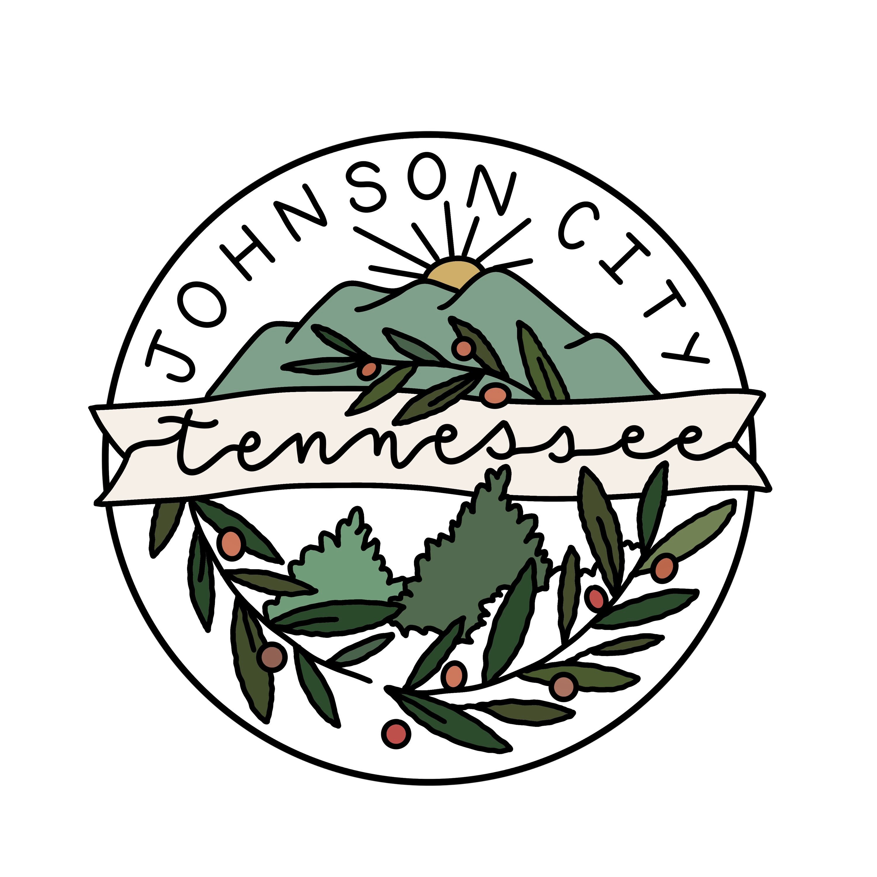 Johnson City Tennessee Sticker Etsy