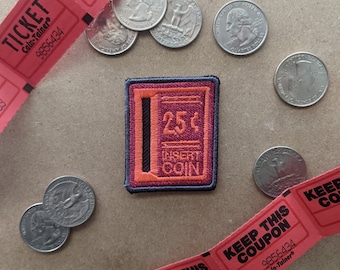 Arcade Coin Return Iron-On Patch