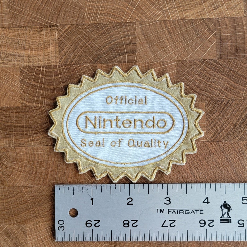 Nintendo Seal of Quality Ironon Patch Large 4 Etsy