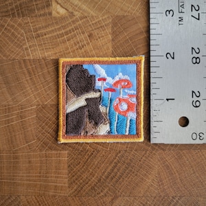 Tall Tall Mountain Mario 64 Painting Iron-On Patch