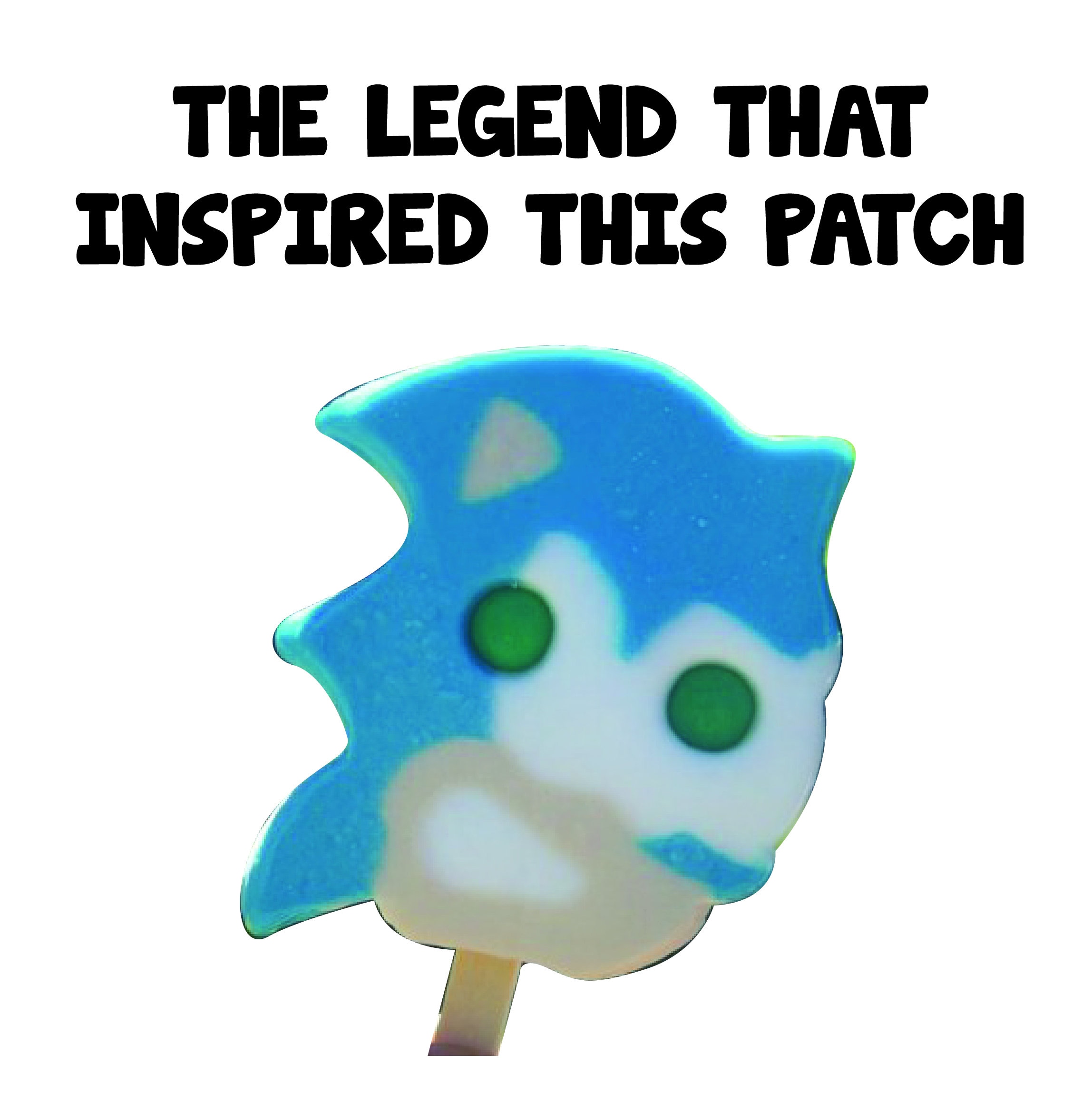 Sonic the Hedgehog Popsicle Iron-on Patch Homemade - Etsy Ireland