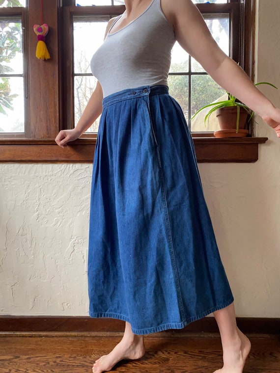 1970s Calvin Klein Denim Skirt, Denim Skirts for W