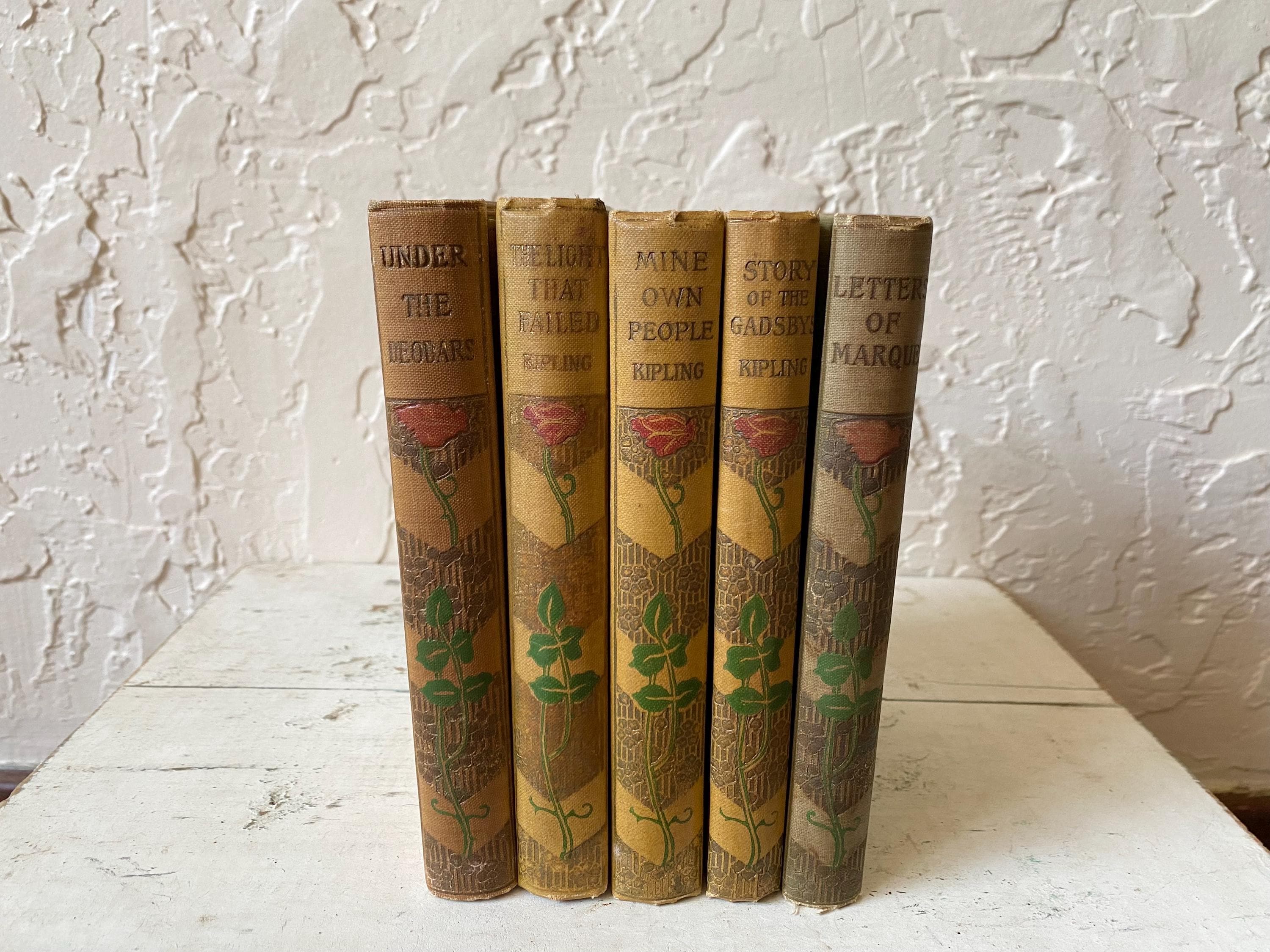 Green Antique Books 1800s - Etsy