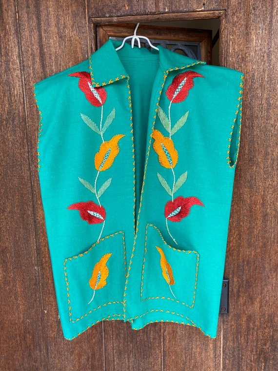 Price Drop! Vintage 1940/50s Mexican Embroidered … - image 4