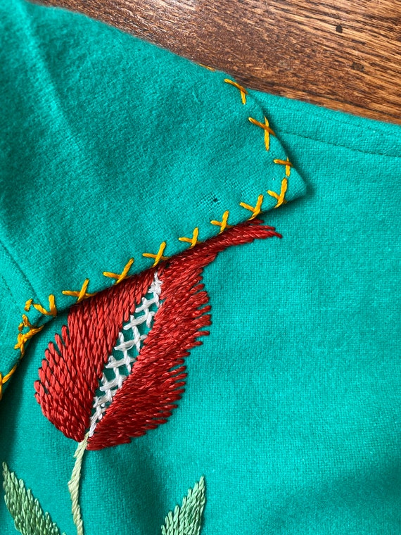 Price Drop! Vintage 1940/50s Mexican Embroidered … - image 10