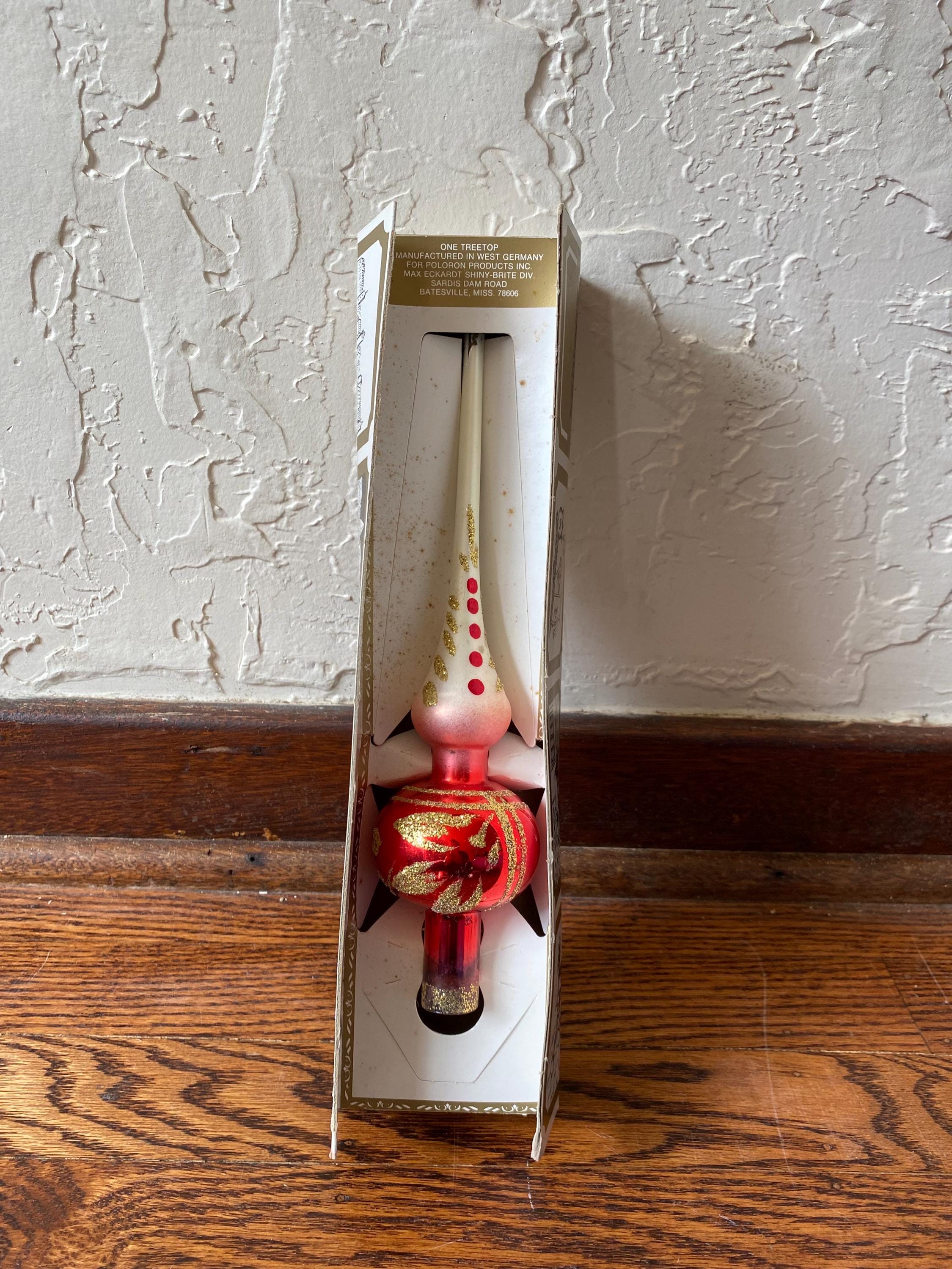 Blue Tree Topper Vintage - Hand-Blown Fireworks Design In Sparkling ...