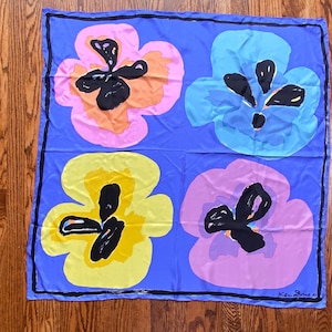 Andy Warhol Silk Scarf - Etsy