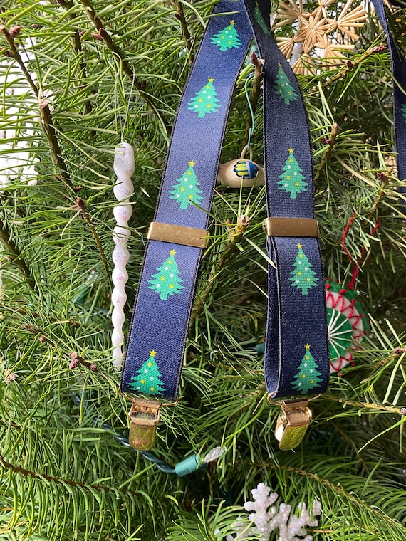 vintage suspenders christmas Gem
