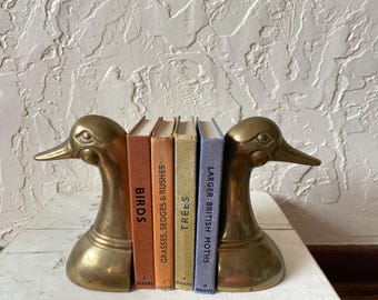 Vintage Leonard Silver Mfg Solid Brass Duck Bookends, Brass Bookends, Vintage Bookends, Duck Decor, Duck Bookends,