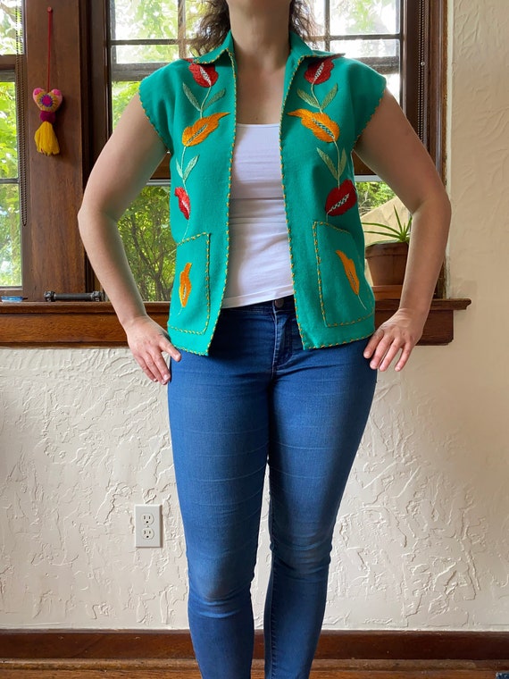 Price Drop! Vintage 1940/50s Mexican Embroidered … - image 1