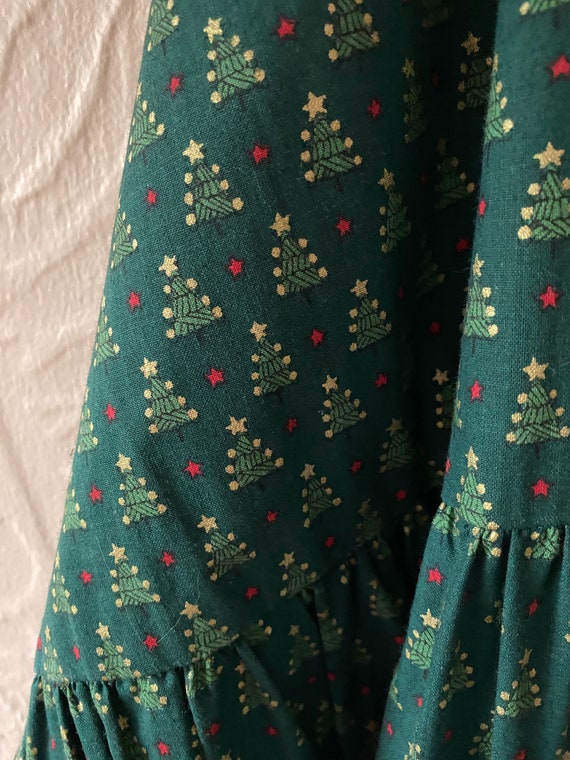 Vintage Handmade Christmas Tree Dress, Christmas … - image 3