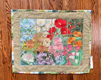 Edredón bordado con diseño de flores de Anita Goodesign, Edredón floral, Edredón bordado, Edredón vintage, Anita Goodesign, Anita Goodesign Floral