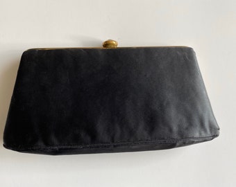 Vintage 1950s Garay Evening Clutch/Handbag, Vintage Purse, Vintage Clutch, 1950s Purse, Vintage Black Purse, Vintage Black Clutch,