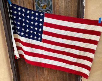 1940年代のヴィンテージアメリカ国旗：特大48星バナー（9.5フィート×5