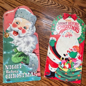 1958-60s The Night Before Christmas Books, A Night Before Christmas Book, Antique Christmas, 1950s Christmas, Christmas Book