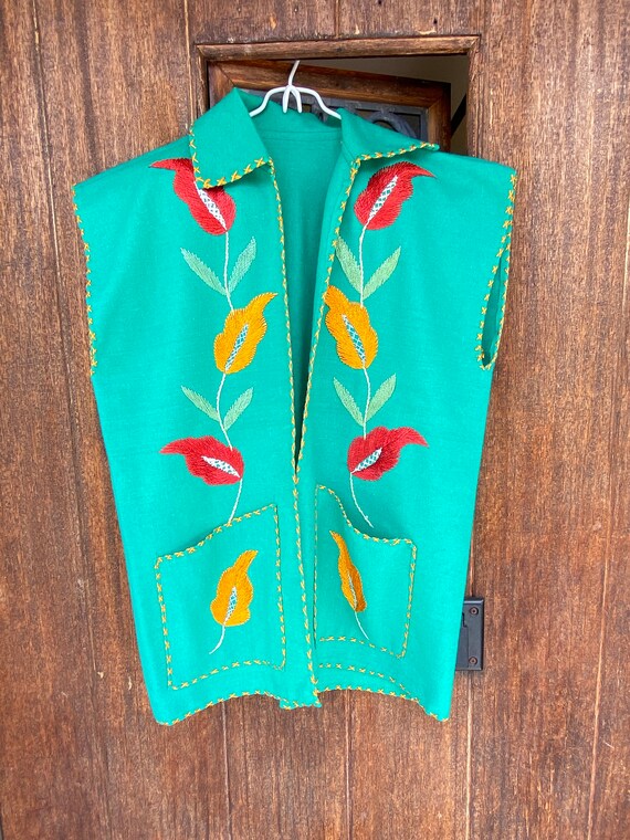 Price Drop! Vintage 1940/50s Mexican Embroidered … - image 7