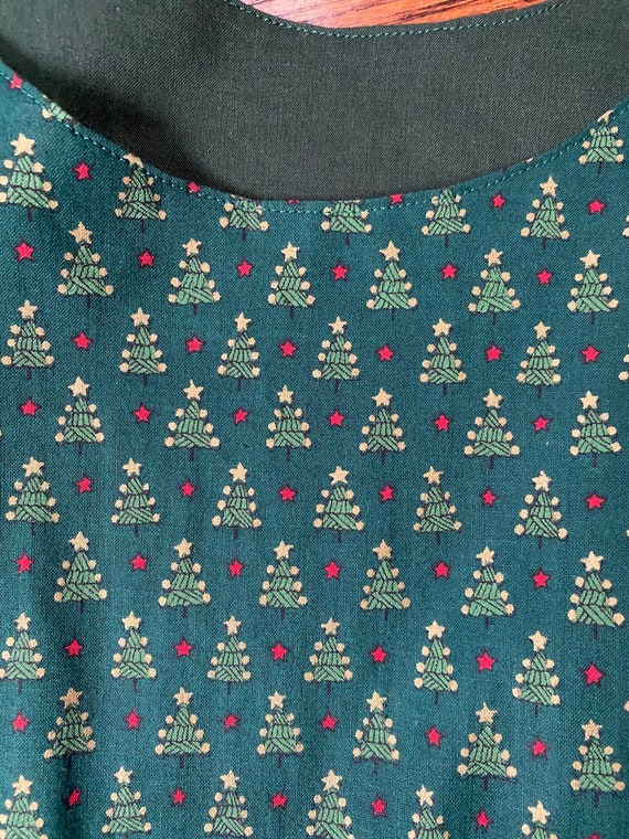 Vintage Handmade Christmas Tree Dress, Christmas … - image 9