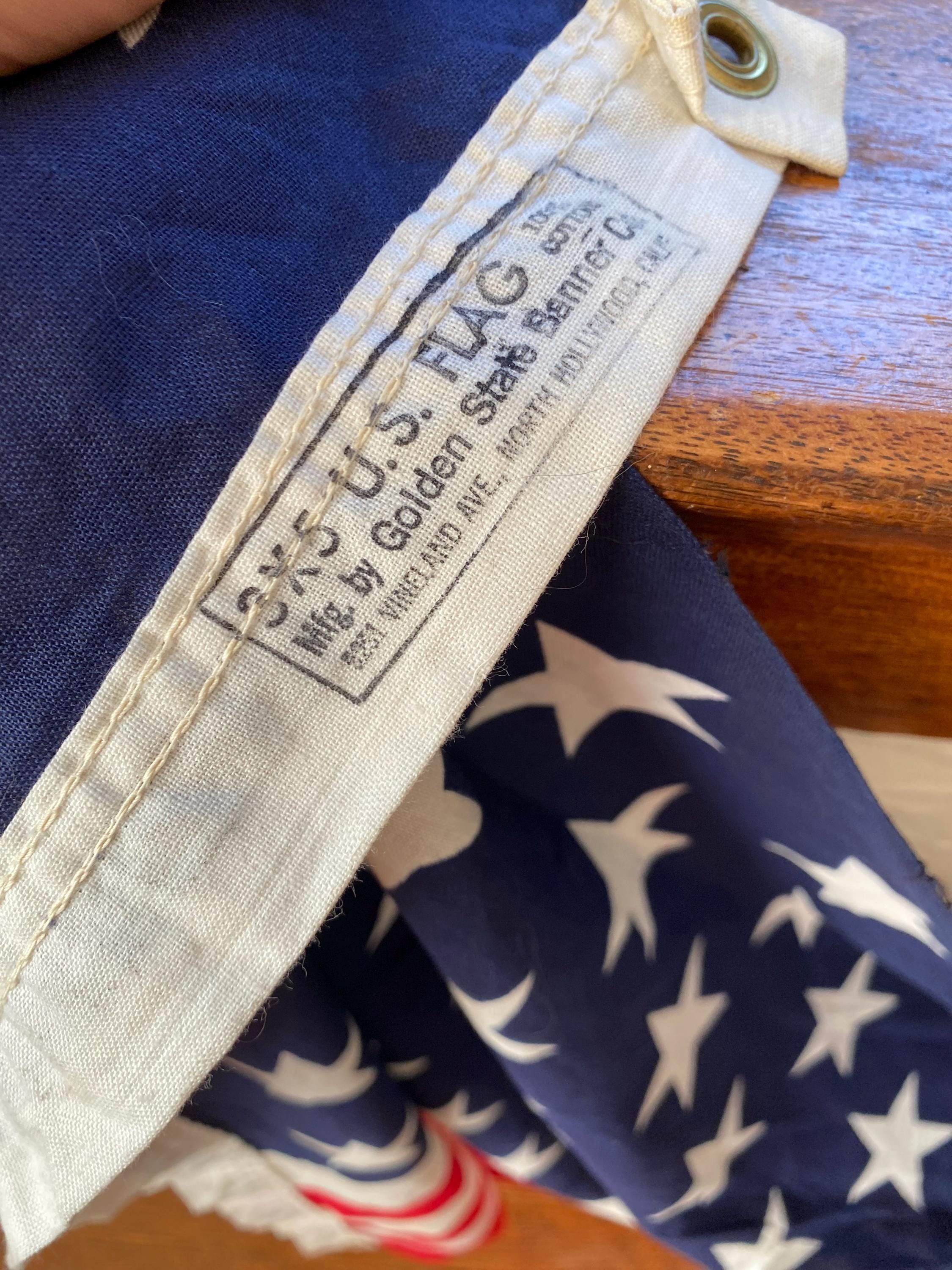 ヴィンテージ ナチュラルステイン カリフォルニア 50 スター アメリカ