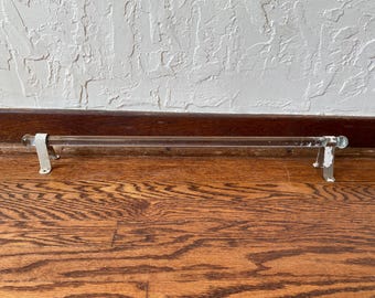 1930s Glass Towel Rod, Glass Towel Rod, Glass Towel Rod Brackets, Antique Towel Rack, Towel Bar Antique, Towel Bar, Antique Bath Towel Rack