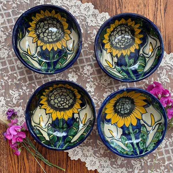 Sunflower Bowls Etsy