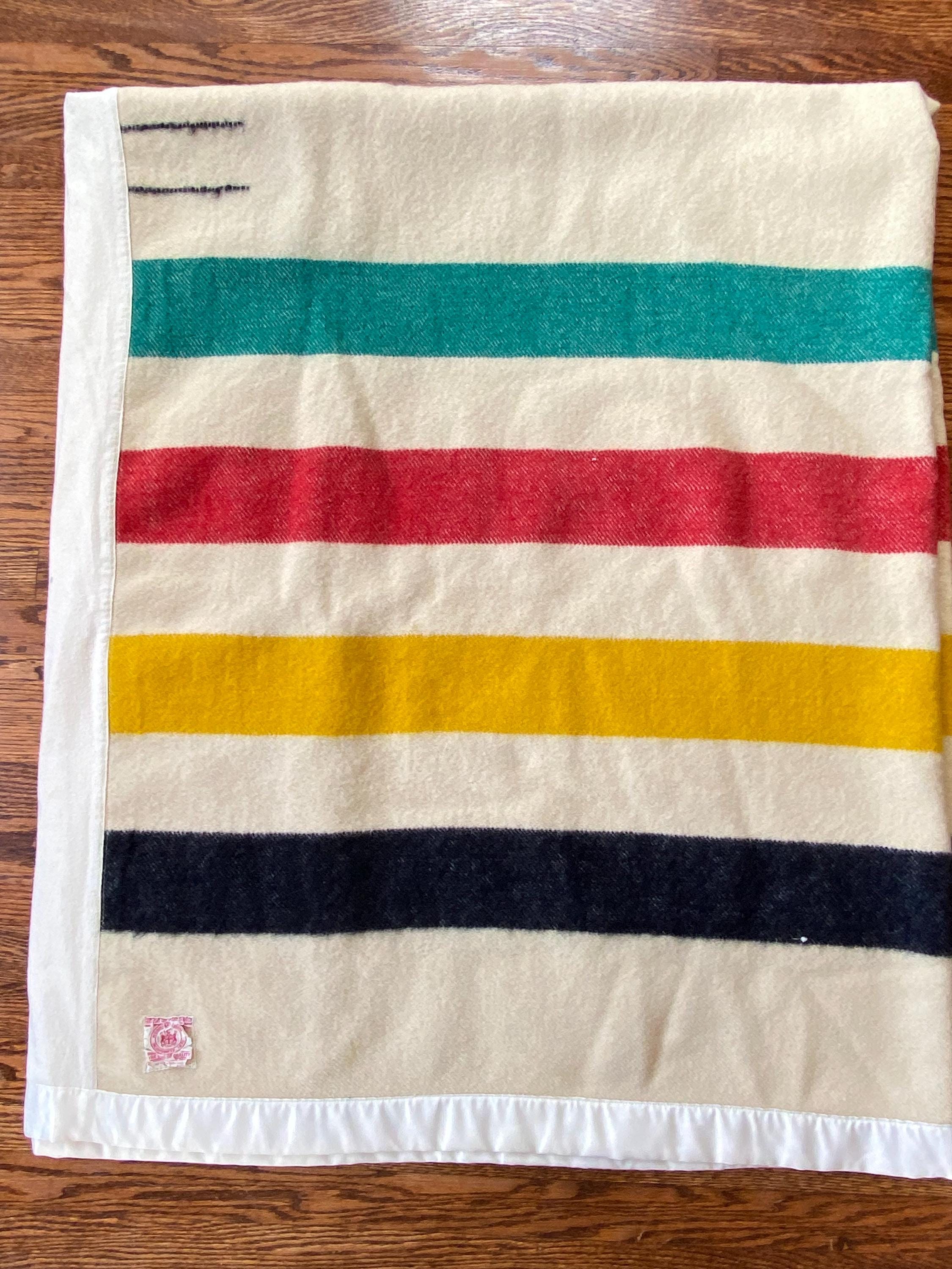 Hudson Bay Stripe Blanket Vintage - Etsy