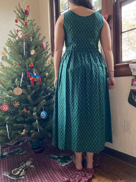 Vintage Handmade Christmas Tree Dress, Christmas … - image 2