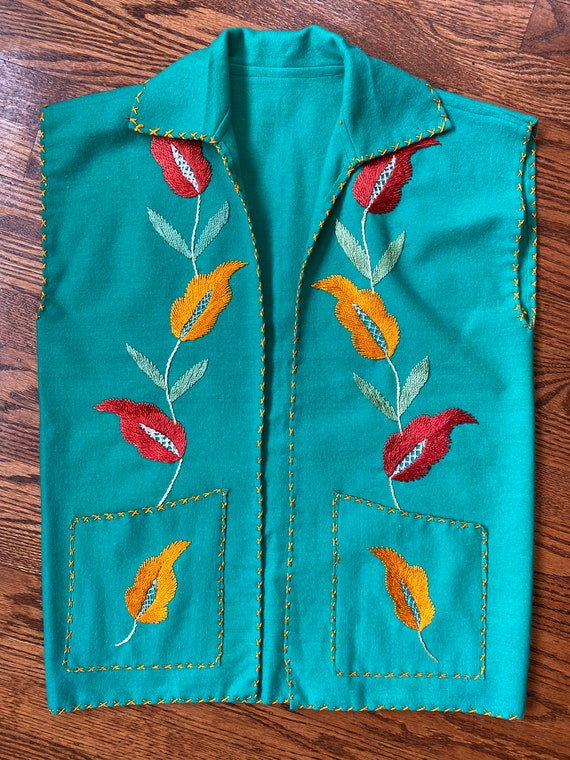 Price Drop! Vintage 1940/50s Mexican Embroidered … - image 3