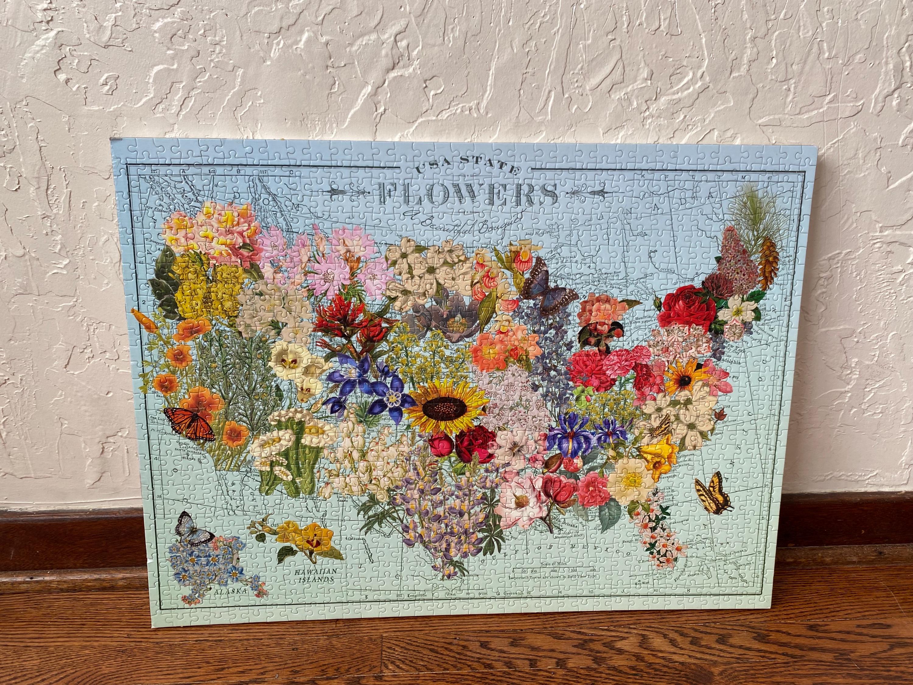 Vintage Us Map Puzzle - Etsy
