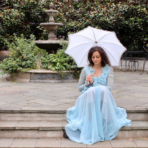 ヴィンテージ クエーカーレース #7306 天使の図柄テーブルクロス