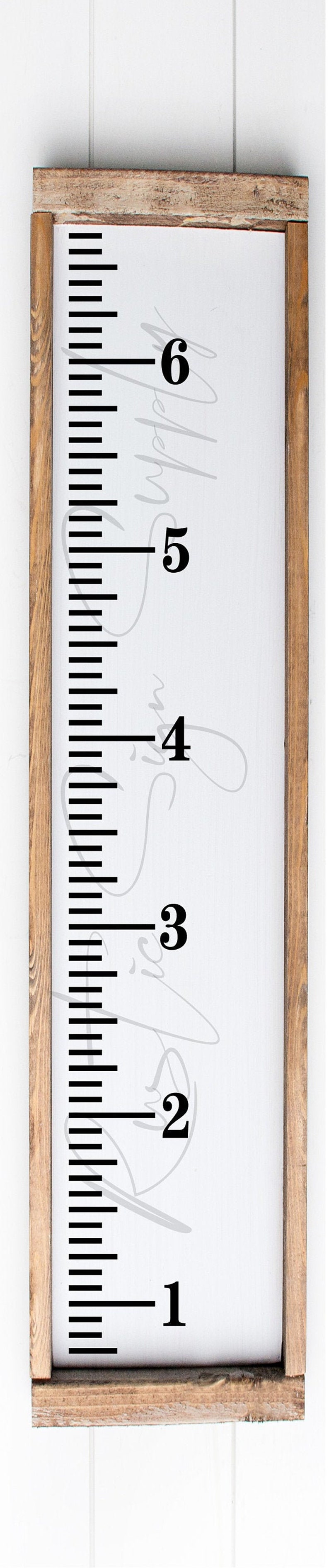 Download Growth Chart SVG Cut file Silhouette Cricut Farmhouse | Etsy