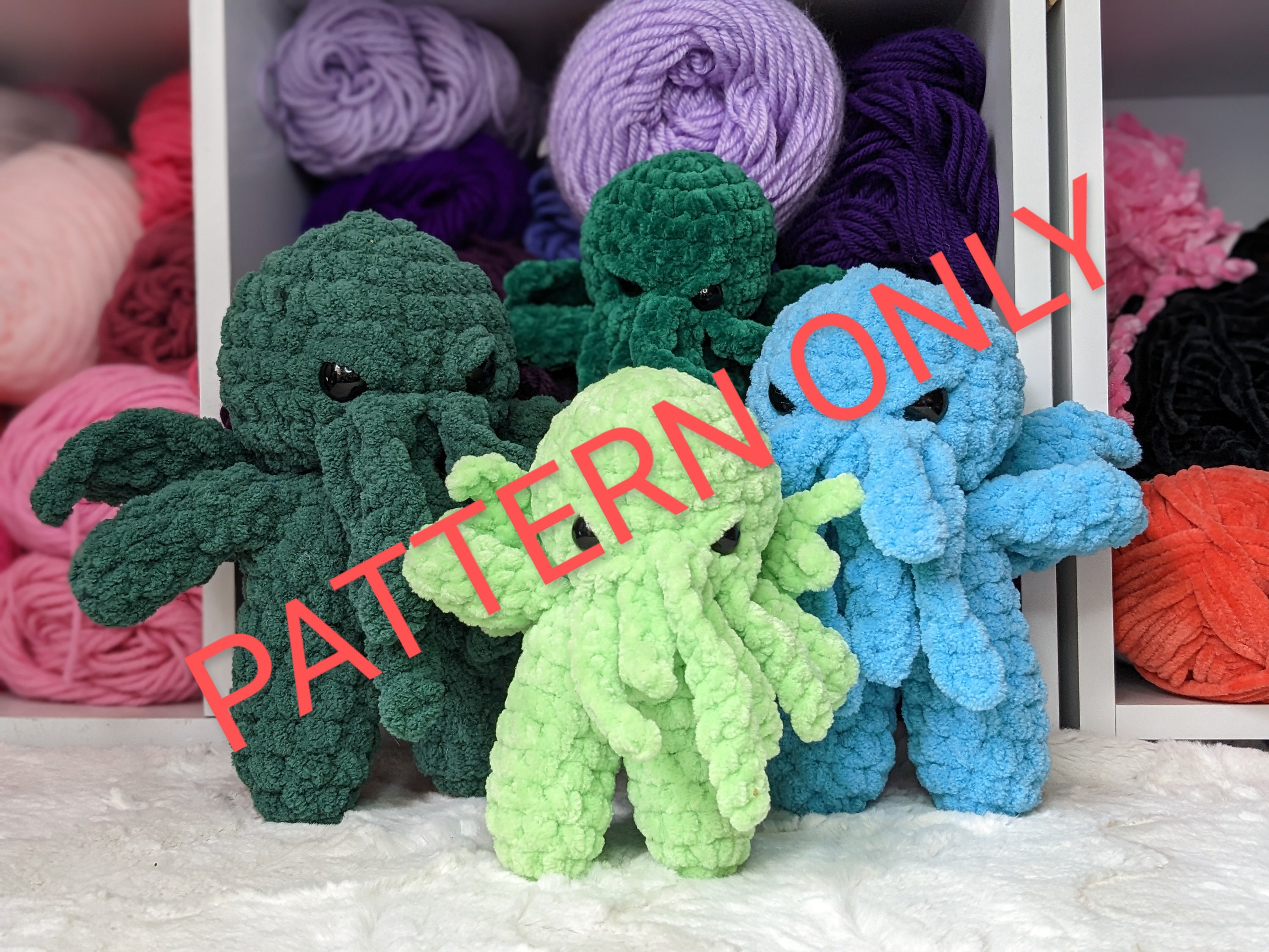 30 Cthulhu Crochet Patterns for Lovecraftian Amigurumi, Plushies, and Gifts 15 5-Inch Cthulhu Crochet Pattern