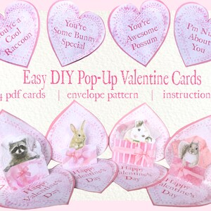 Tarjetas de San Valentín fáciles de hacer con animales lindos emergentes