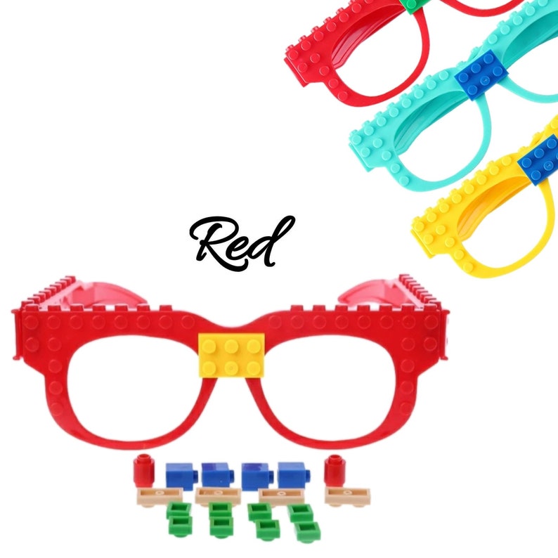 DIY Art Designs on Blank Lego Glasses with Free Bricks blocks Etsy