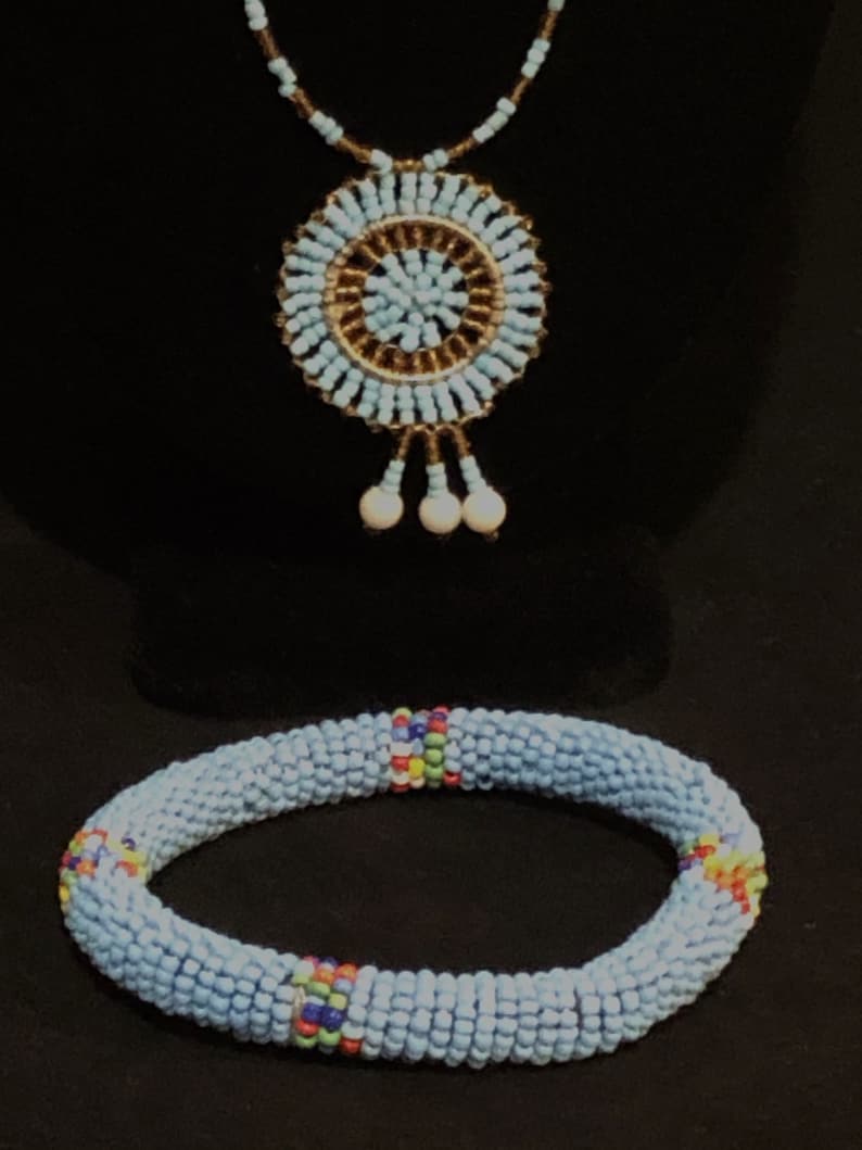 Kenyan Beaded Necklaces Maasai Beaded Necklaces East - Etsy